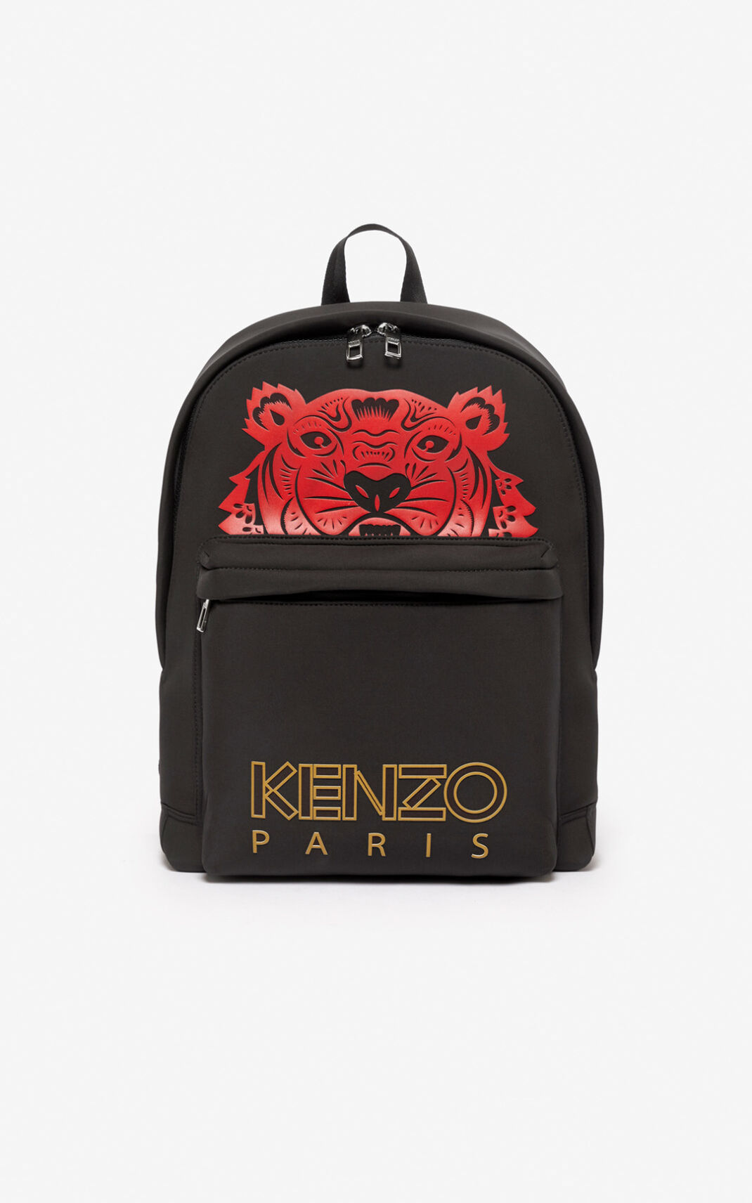 Kenzo Large 虎 リュック メンズ 黒 - UXLZOT754